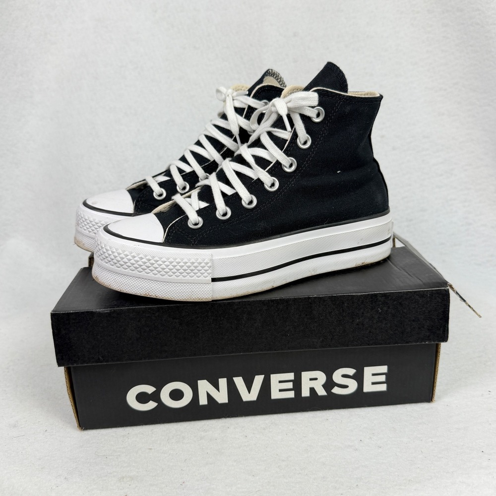Converse Chuck Taylor All Star Lift Sneakers Womens 5.5 Platform High Top Black